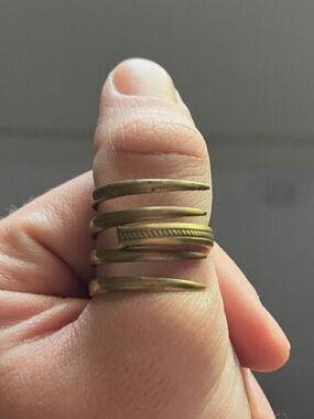 Vintage fork ring — Vintage-Inspired Gold Tone